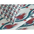 thumbnail image 4 of Ambesonne Teal Quilted Bedspread Set 3 Pcs, Ottoman Style Floral Art, Queen Size, Red Teal, 4 of 5