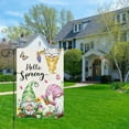 thumbnail image 3 of Jbralid Hello Spring Cute Gnomes Linen Garden Flag 12x18 inch Double Sided Vertical for Seasonal Outside Outdoor Decoration, 3 of 5