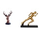 thumbnail image 1 of Adorno de cabeza de ciervo corredor, figura moderna, artesanía, animal, arte abstracto, escultura, decoración del hogar, adorno decorativo, estatua de, 1 of 8