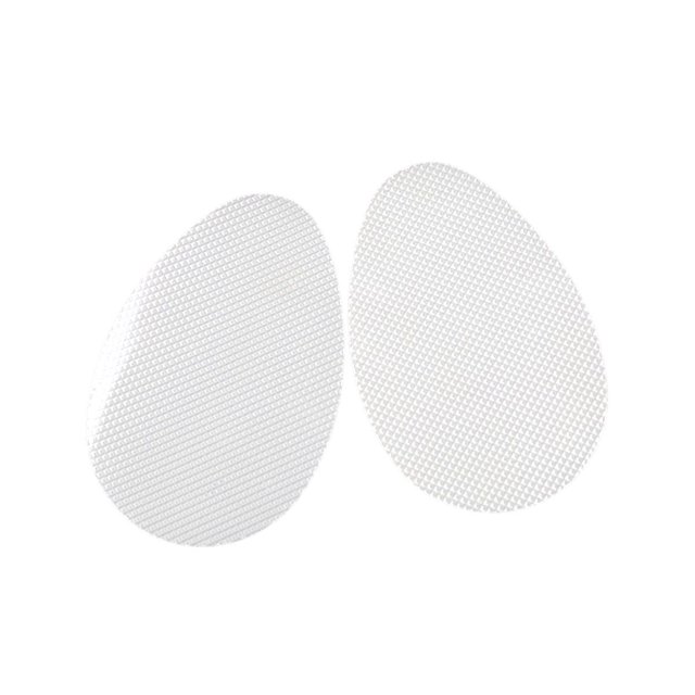 1 Pair Sole Protector Anti-Slip High Heel Sole Sticker Peach Type Shockproof Forefoot High Heels Sticker (White)