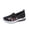 Black_1, variant on Willtoo Orthopedic Embroidered Flower Shoes for Women Arch Support Golf Shoes Wide Slip on Non Slip Walking Shoes Knitted Mesh Stretch Comfort 2026 New Foam Shoes