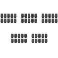 thumbnail image 1 of 60Pcs Golf Ferrules Compatible with Irons 0.355 Inch Tip Irons Shaft Golf Club Shafts Sleeve Adapter,60 x Golf Ferrules,Black, 1 of 6
