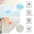 thumbnail image 3 of Yayeee Bath Rug for Bathroom Floor Non Slip Contour Fluffy Soft Absorbent Mat, 20"x24", White Astronaut, 3 of 7