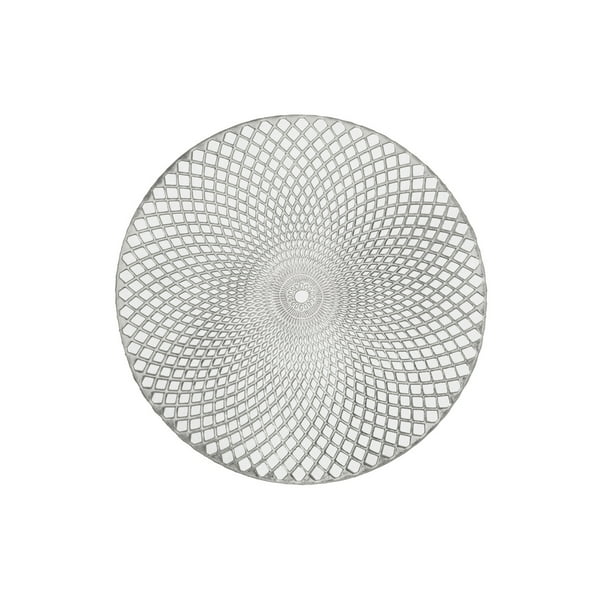 Round Vinyl Spiral Placemat Set, Vinyl Placemats For Round Table