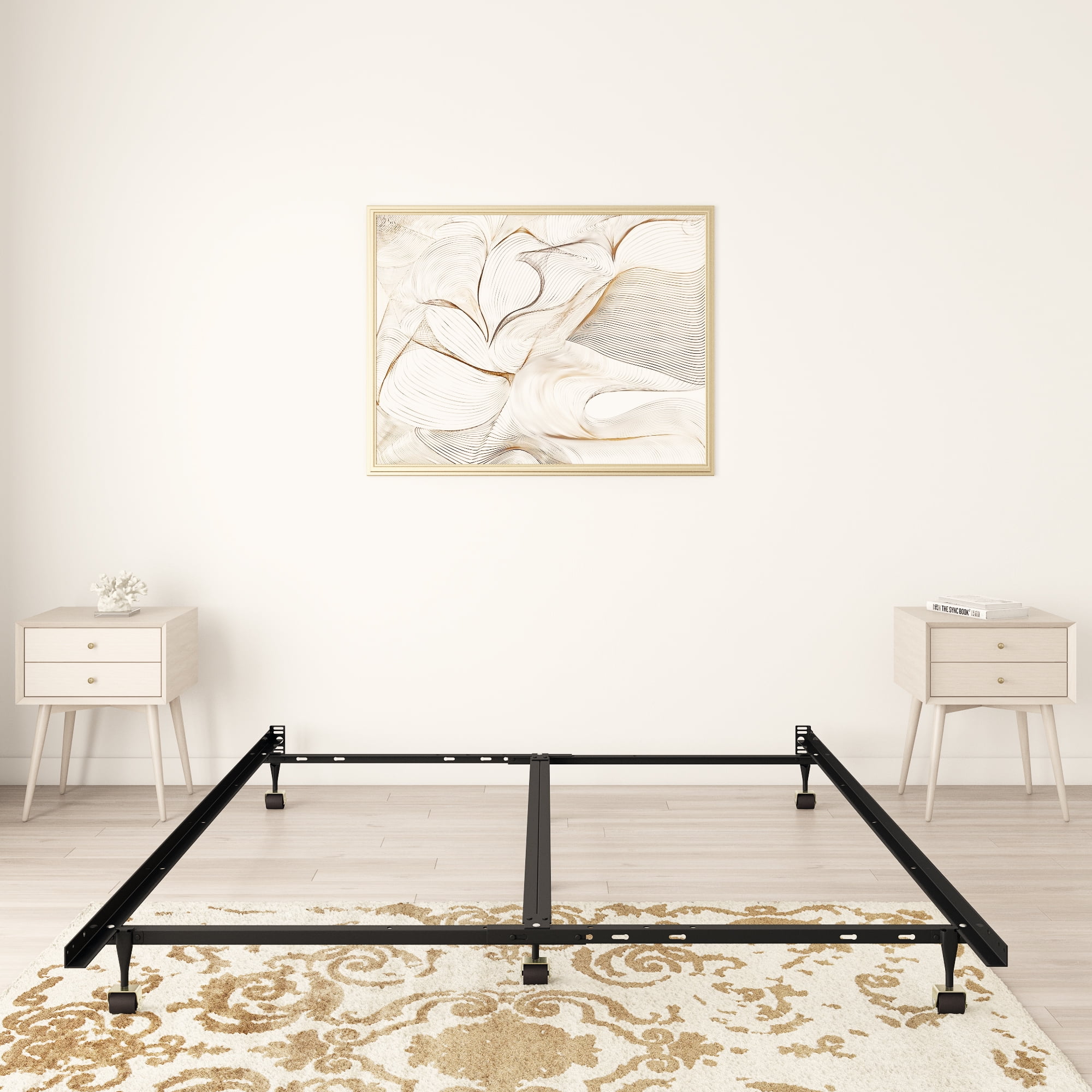 Queen universal heavy duty sale metal bed frame
