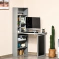 thumbnail image 3 of Grey Foldable Desk | Suitable for Home Office and Study | Ample Storage and Easy to Maintain, 3 of 5