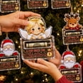 thumbnail image 4 of A Few Bucks for Christmas – Cash Gift Holder Ornament,Crystal-Clear Hanging Cash Holder for Christmas Tree,Clear Luminous Ornament with Built-In Bar for Rolled Bills,Festive Cash Surprise Display, 4 of 8