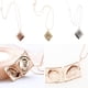 thumbnail image 5 of Rhombus Metal Brass Grabado Foto Locket Mensaje Foto DIY Collar Colgante, Plata / , tal se describe Salvador Rhombus Lockets Necklace, 5 of 10