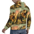 thumbnail image 6 of Wukai Realistic Style Forest Dinosaur Print Men Hoodies Fleece Sweatshirts Long Sleeve Sweaters Pullover Fall Outfits Winter Clothes-Medium, 6 of 7
