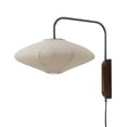 thumbnail image 6 of NOVA OF CALIFORNIA Roswell Wall Sconce - Matte Black, Handcrafted Shinpuru-sa Linen-Cotton Shade, 6 of 11