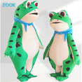 thumbnail image 2 of Disfraz inflable divertido de mascota rana, muñeca rosa, disfraz de cosplay, accesorios de actuación para caminar para adultos, disfraz inflable de animal, 2 of 5