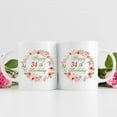 thumbnail image 3 of 34th Birthday Gifts for Women - Happy 34th Birthday with A Garland Birthday Mug - 34 Year Old Present Ideas for Daughter, Sister, Wife, Friend, Cousin, Aunt - 11 oz Coffee Mug (34th Birthday Gift), 3 of 6