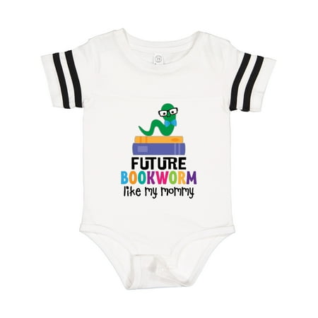 

Inktastic Future Bookworm Like My Mommy Gift Baby Boy or Baby Girl Bodysuit