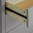 thumbnail image 5 of MoDRN Glam 3-Drawer Dresser, Grey with Satin Brass, 5 of 8