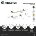 thumbnail image 2 of Kingston Brass BAHK6112478MB Wall Mount Dessau 5-Piece Bathroom Accessory Set, Matte Black, 2 of 5