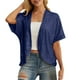 thumbnail image 2 of Pantalones deportivos de pierna ancha,Cárdigan de lentejuelas para mujer, chaqueta lisa de manga larga, mezcla de poliéster, top informal de moda para uso diario y en casa, sopatenor, 2 of 7