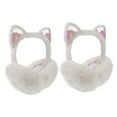 thumbnail image 6 of HAMPPLIES Kids Earmuffs Girls White Plush 2Pcs 8.3X7.1X4.7In Ear Protection, 6 of 8