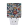 thumbnail image 5 of Yayeee LED Plug in Night Light for The Home with Auto Dusk to Dawn Light Sensors, 2 Pack, Colorful Flowers Pattern, 5 of 6