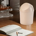 thumbnail image 7 of Mini Trash Can, Small Desktop Wastebasket with Rotating Lid, Cute Office Desk Organizer Waste Paper Bins for Home, Dorm, Makeup Table, Bathroom, Desk Organizer, 2.3L, 7 of 7