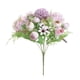 thumbnail image 1 of Flor artificial Tela de seda Ramo de flores falsas Fiesta de boda Fotografía Prop Decoración floral, Morado claro Sweethay HA6620-03B, 1 of 6