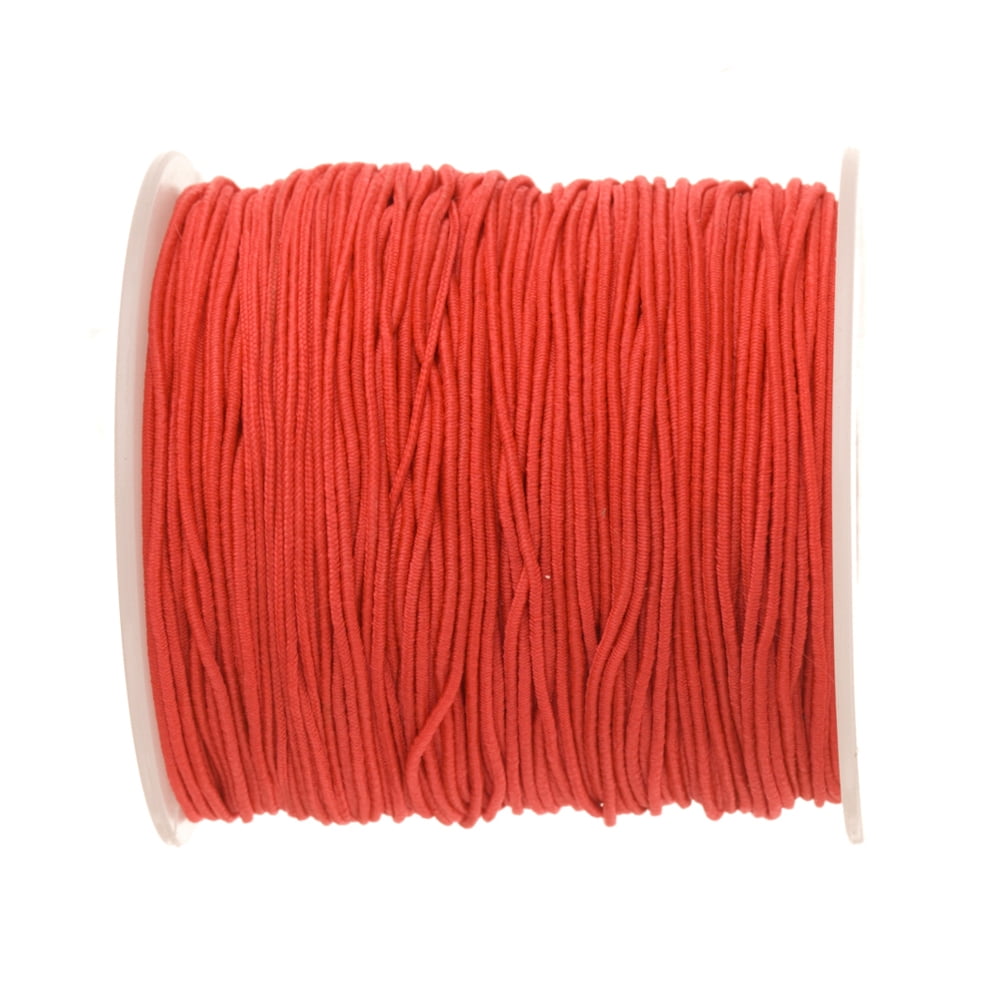 Red Bracelet Elastic Cord For SlipOn Bracelets Or Watch Bands 1mm