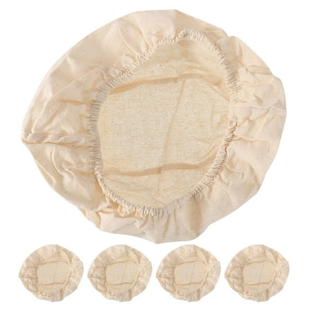 

5 Pcs Bread Proofing Basket Set Baking Liners Non Stick Nonstick Fabric Cover Cloth 25.00X15.00X8.00CM