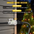 thumbnail image 6 of 12/3 Gauge Heavy Duty 50ft Outdoor Extension Cord, Waterproof with LED Lighted End,black,Waterproof,ETL,flexible, 6 of 8
