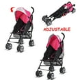 thumbnail image 4 of Costway Folding Lightweight Baby Toddler Umbrella Travel Stroller with Storage Basket Pink, 4 of 10