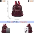 thumbnail image 2 of Sunyuer Daily Use Backpack Purse for Women PU Leather Travel Back Pack Fashion Multipurpose Design Shoulder Bags Handbag, 2 of 8