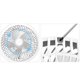 thumbnail image 5 of Wosthever Ventilador eléctrico de escritorio Enfriador silencioso Noche Ventilador de circulación vertical multifuncional Oficina Hogar Ajuste de 4 Electrodomésticos Blanco Wosthever HA063635-02B, 5 of 6
