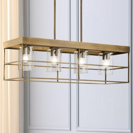 Luxury Modern Chandelier, Aged Bronze, UHP4494
