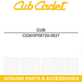 thumbnail image 6 of CUB CADET 603P08720-0637 Black 42" Deck Shell RZT-SX 42 EFI Zero-Turn Lawn Mower, 6 of 9