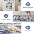 thumbnail image 5 of Kitchen Rugs Sets of 3 Non Slip Washable Kitchen Mats for Floor, Waterproof Abstract Kitchen Runner Rug, Floor Mat Carpet for Hallway, Laundry, Sink, Entryway, Bathroom, Blue&Ivory, 5 of 5