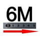 thumbnail image 2 of Cinta métrica de seguimiento automático, se adhiere al banco de trabajo, regla, escala, regla para sierra ingletadora de izquierda a derecha 6m, 2 of 4