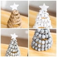 thumbnail image 4 of Spiral Christmas Tree Ornaments with Wooden Star Xmas Tree Topper Decorative Holiday Party Table Decorations, 4 of 6