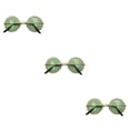 thumbnail image 4 of Gafas de sol Seitruly Chic Fiesta de baile al aire libre Estilo novedoso de moda Dorado Verde CBP251939, 4 of 6