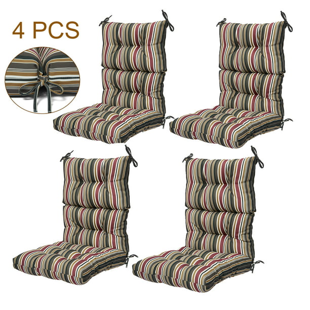 Patio Garden Decor 44x21 Inch 2 4pack, Tall Back Patio Chair Cushions