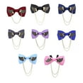 thumbnail image 2 of Corbata Pajaritas Minnieouse Doble capa Moda Hombre Gris H3112-4, 2 of 6