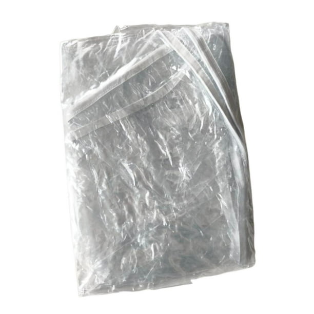 Mantel redondo transparente, protector de mesa de PVC, funda protectora con borde elástico 1219 cm x 1219 cm