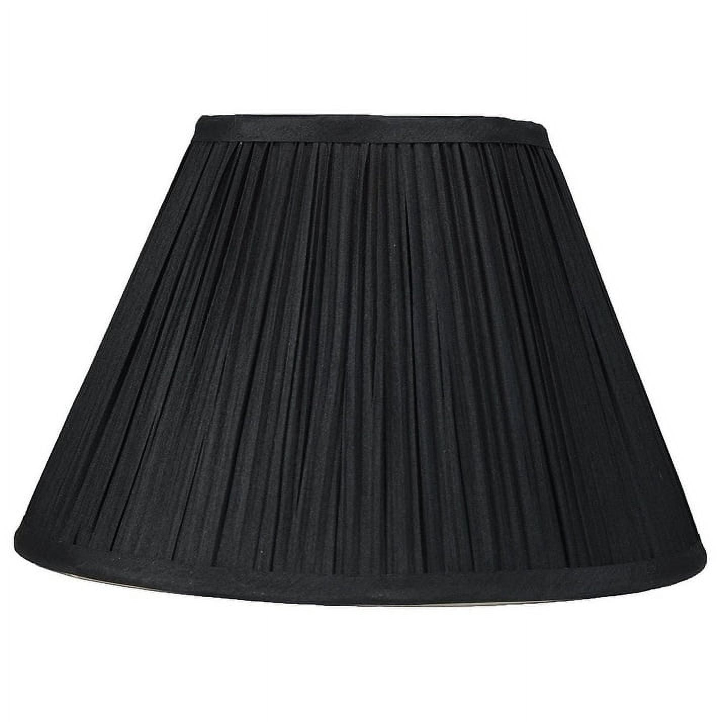 Urbanest Faux Silk Mushroom Pleated Lamp Shade, 8x16x10", Burgundy