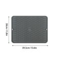 thumbnail image 3 of Xihbxyly Tapete para Secar Platos, Protector Antideslizante para Encimera, Tamaño Grande (40 X 30 Cm), Secado Rápido con Diseño En Relieve, Tapete Multiusos para Fregadero de Cocina, Incluye Cepillo, 3 of 3