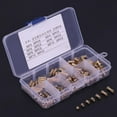 thumbnail image 3 of Knurled Nut 210pcs M3 Brass Cylinder Knurled Threaded Round Insert Embedded Nuts, 3 of 8