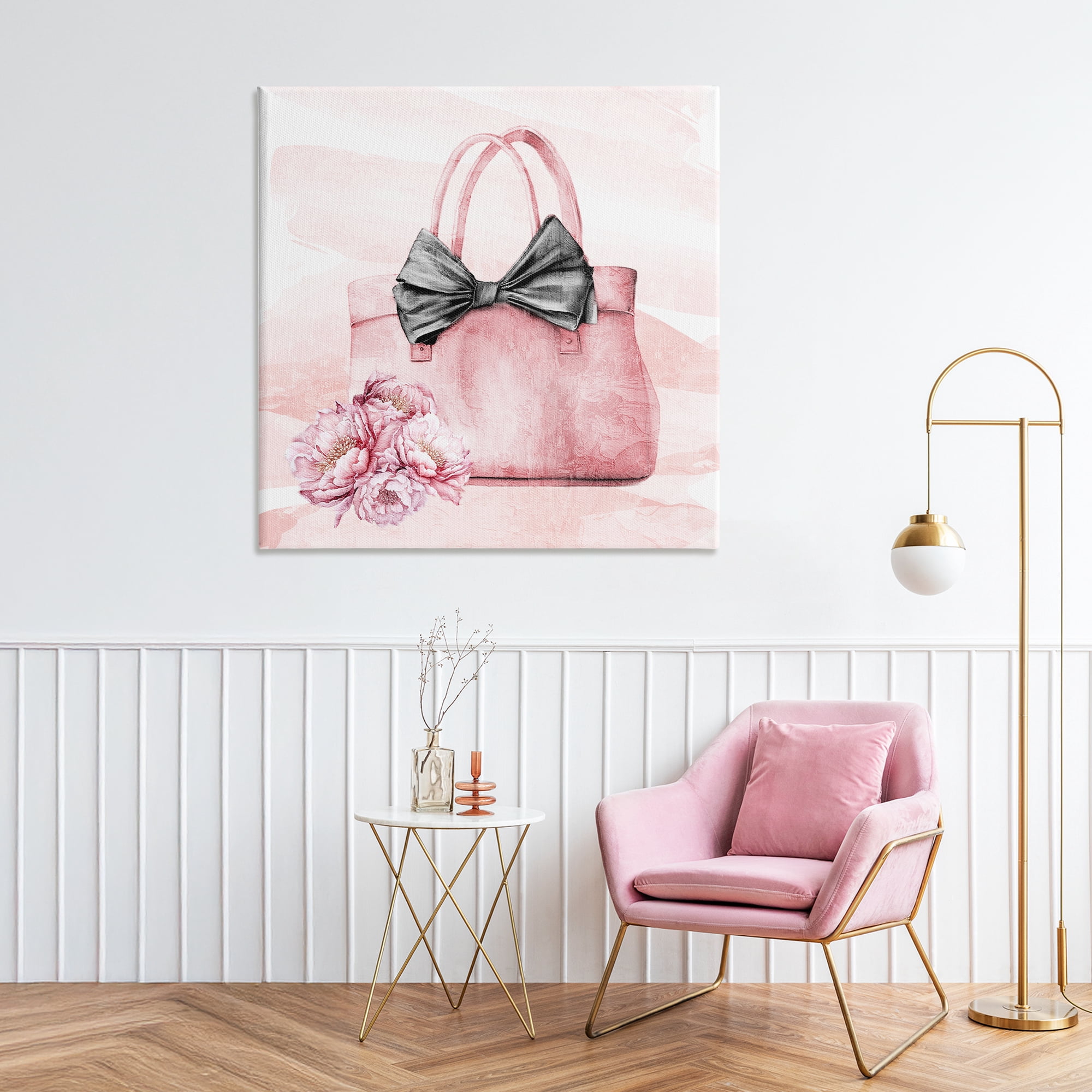 Stupell Industries Glam Time Handbag Canvas Wall Art, design by Kim Allen