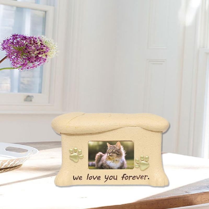 ZPAQI Dog Funeral Cremation Urn for Ashes Pet Wood Memorial Urns for Funeral