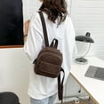 thumbnail image 3 of Women Mini Backpack Corduroy Girls Bookbags Retro Travel Rucksack (Purple), 3 of 7