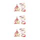 thumbnail image 3 of Methold 3 unids/set collar para mascotas correa de aleación de zinc ajustable pequeño arnés para exteriores reutilizable regalos personalizados rojo M Type1 NO1 Methold CBP327577, 3 of 6