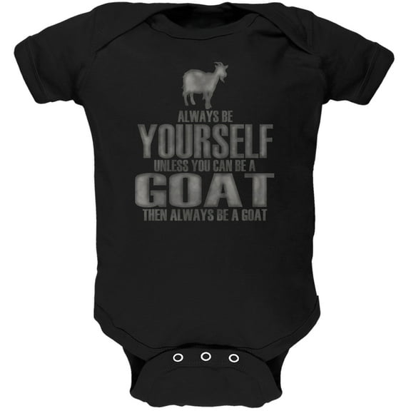 Old Glory Always Be Yourself Goat Short Sleeve Graphic Baby One Piece