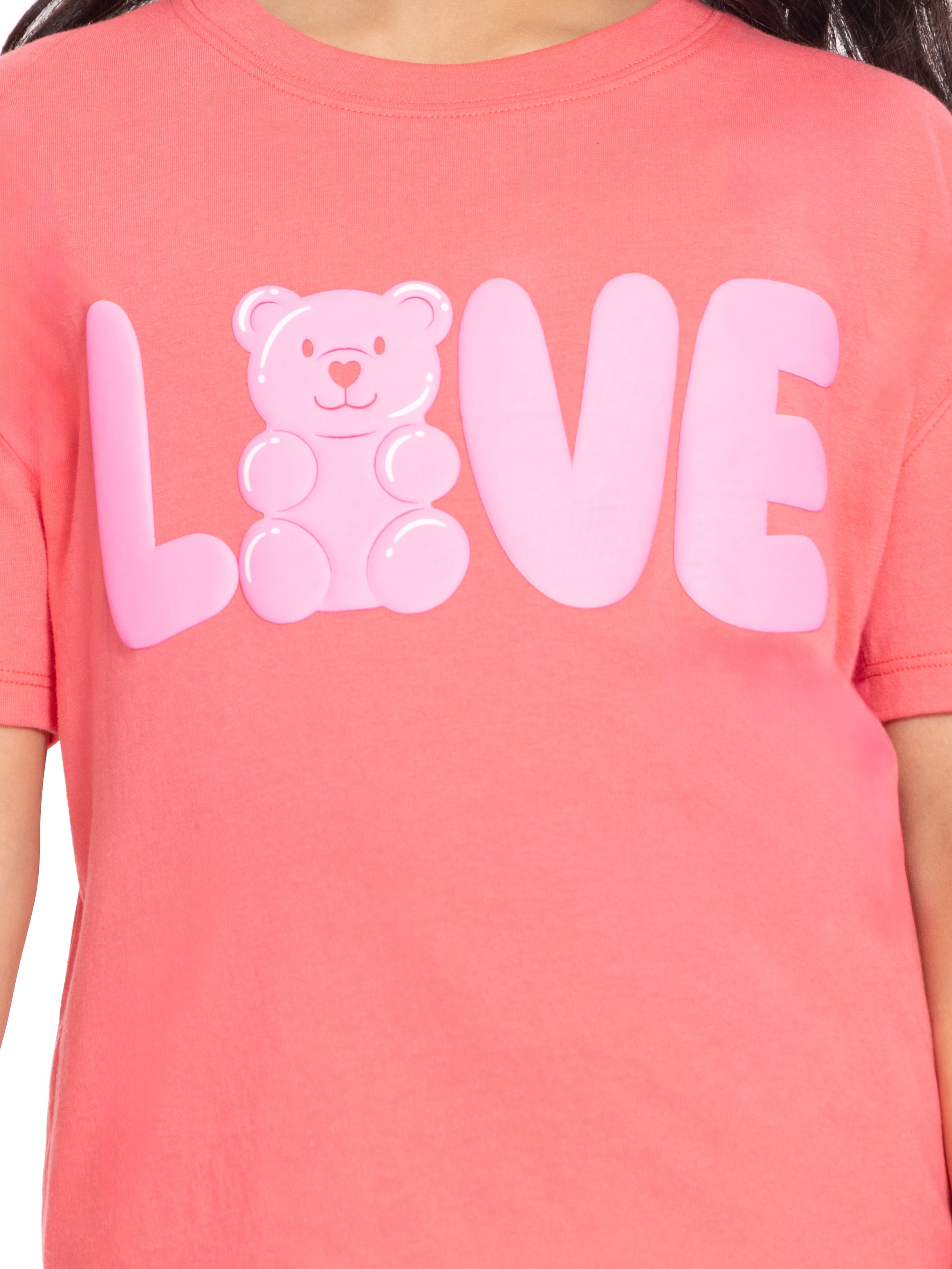 Valentine's Day Girls Bear Graphic Tee from Way to Celebrate, Sizes 4-16