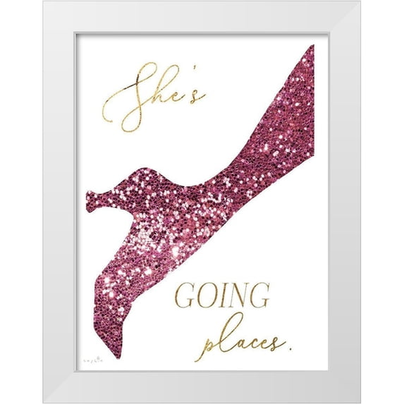 Sophie 6 15x18 White Modern Wood Framed Museum Art Print Titled - Shes Going Places