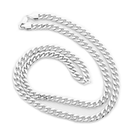 Heavy Link Chain - Solid 14k Yellow or White Gold 4.5mm Heavy Miami Cuban Link Chain Necklace, 20